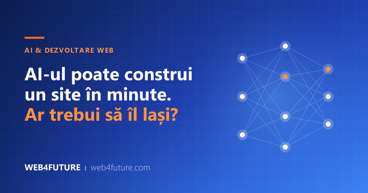 "AI-ul poate construi un site în câteva minute. Ar trebui să îl lași?"