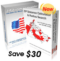 ZIP distance calculator US